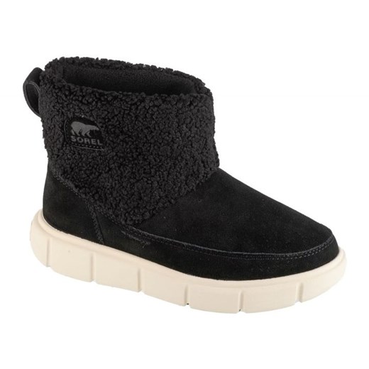 Buty Sorel Explorer Iii Slip-on Cozy Wp 2079341010 czarne ze sklepu ButyModne.pl w kategorii Śniegowce damskie - zdjęcie 178084386
