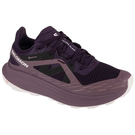 Buty do biegania Salomon Ultra Flow Gtx 474743 fioletowe ze sklepu ButyModne.pl w kategorii Buty sportowe damskie - zdjęcie 178084387