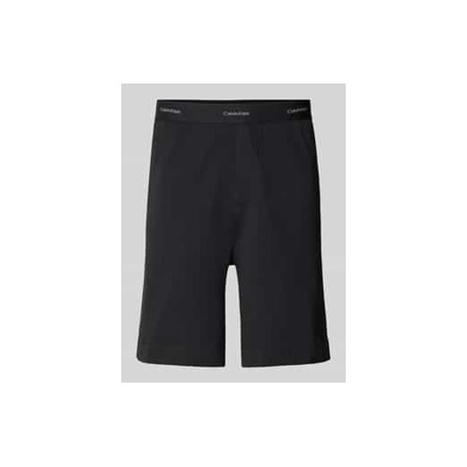 Szorty o kroju regular fit z elastycznym pasem z logo ze sklepu Peek&Cloppenburg  w kategorii Spodenki męskie - zdjęcie 178087778