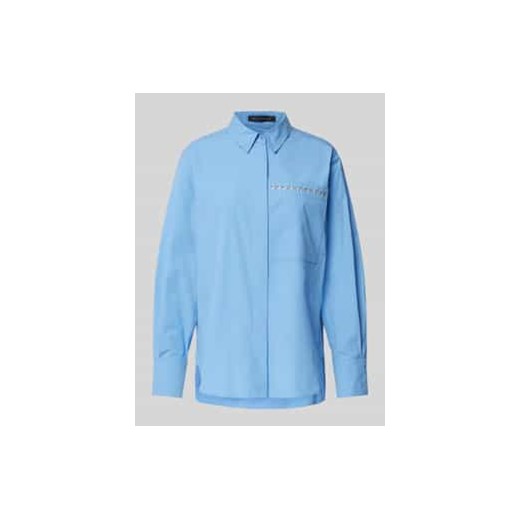 Bluzka koszulowa o kroju regular fit z nakładaną kieszenią na piersi ze sklepu Peek&Cloppenburg  w kategorii Koszule damskie - zdjęcie 178088096
