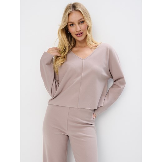 Mohito - Bluza - beżowy ze sklepu Mohito w kategorii Bluzy damskie - zdjęcie 178089637