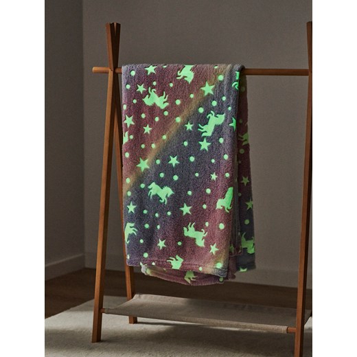 Sinsay - Koc świecący w ciemności - wielobarwny Sinsay One Size Sinsay