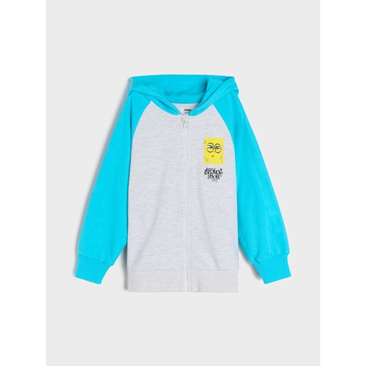 Sinsay - Rozpinana bluza z kapturem SpongeBob - szary Sinsay 134 Sinsay