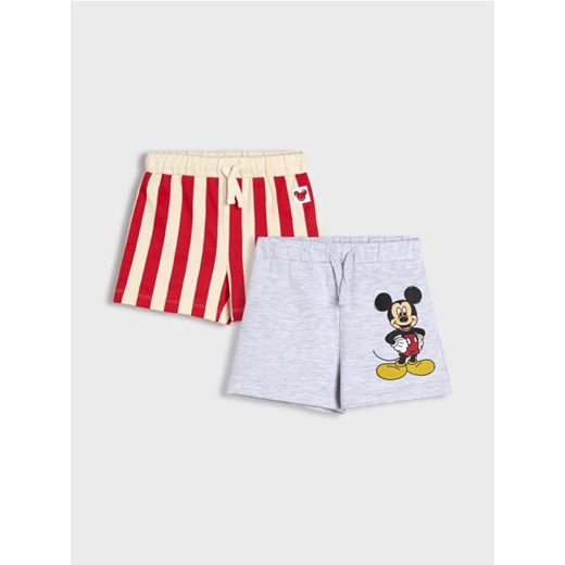 Sinsay - Szorty 2 pack Myszka Miki - szary ze sklepu Sinsay w kategorii Spodnie chłopięce - zdjęcie 178090319