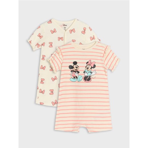 Sinsay - Rampersy 2 pack Mickey Mouse - kremowy ze sklepu Sinsay w kategorii Odzież dla niemowląt - zdjęcie 178090347