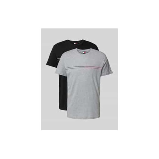 T-shirt z nadrukiem z logo ze sklepu Peek&Cloppenburg  w kategorii Podkoszulki męskie - zdjęcie 178090777