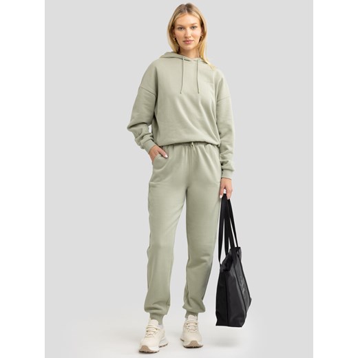 Spodnie damskie dresowe pistacjowe Foxie 302/ Megan 302 ze sklepu Big Star w kategorii Spodnie damskie - zdjęcie 178091108