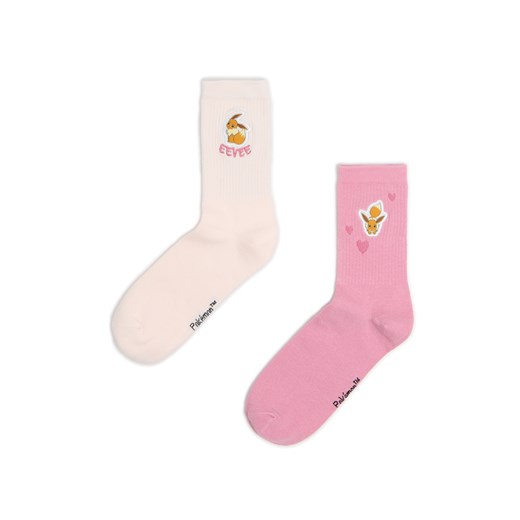 Cropp - 2 pack skarpet z Pokémonem Eevee - fioletowy Cropp 39-41 Cropp