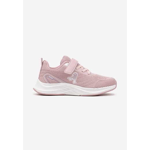 Różowe Buty Sportowe Sneakersy Ozdobione Naszywką Avelvesia ze sklepu born2be.pl w kategorii Buty sportowe dziecięce - zdjęcie 178091337