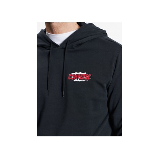 Converse Bluza 10024614-A02 Czarny Standard Fit Converse S MODIVO