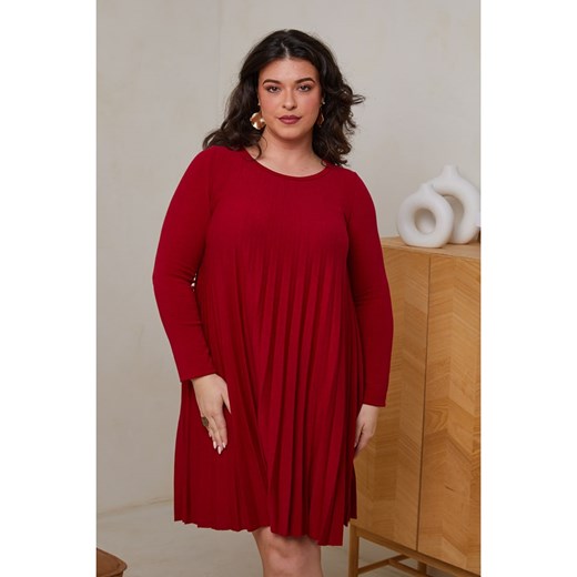 Curvy Lady Sukienka w kolorze czerwonym ze sklepu Limango Polska w kategorii Sukienki - zdjęcie 178094256