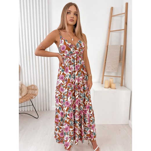 sukienka marguerite brązowa xl/xxl XL/XXL UBRA okazyjna cena