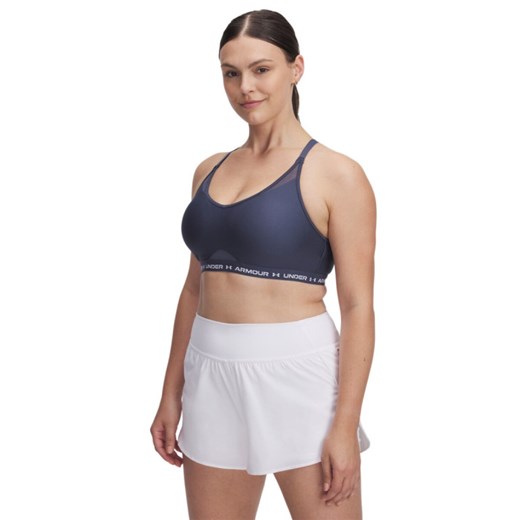 Biustonosz treningowy Under Armour UA Crossback Low Bra - szary ze sklepu Sportstylestory.com w kategorii Biustonosze - zdjęcie 178095628