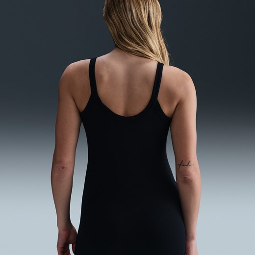 Damska przylegająca sukienka bez rękawów w drobny prążek o skróconym kroju Nike Nike L (EU 44-46) Nike poland