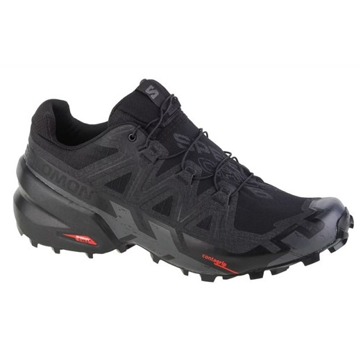 Buty do biegania Salomon Speedcross 6 Wide M 417440 czarne ze sklepu ButyModne.pl w kategorii Buty sportowe męskie - zdjęcie 178097845