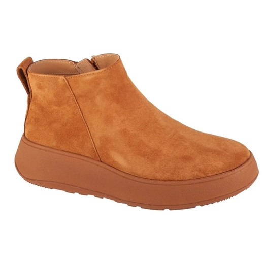 Buty FitFlop F-Mode GM3-592 brązowe ze sklepu ButyModne.pl w kategorii Botki - zdjęcie 178097986