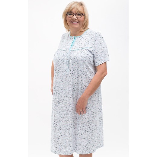 Bawełniana koszula nocna Bogna I 203 11, Kolor biały-wzór, Rozmiar M, MARTEL ze sklepu Intymna w kategorii Koszule nocne - zdjęcie 178098775