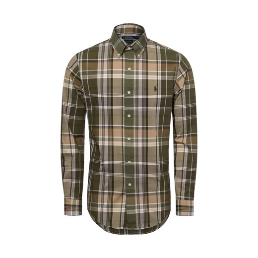 Polo Ralph Lauren Koszula męska Mężczyźni Modern Fit Bawełna oliwkowy w kratkę ze sklepu vangraaf w kategorii Koszule męskie - zdjęcie 178099517