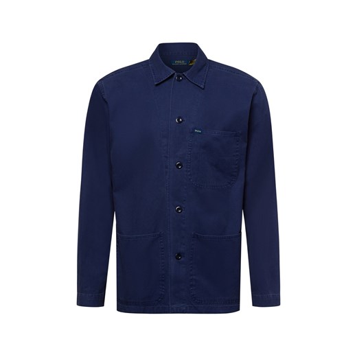 Polo Ralph Lauren Męska koszula casual Mężczyźni Comfort Fit Bawełna granatowy jednolity ze sklepu vangraaf w kategorii Koszule męskie - zdjęcie 178099519