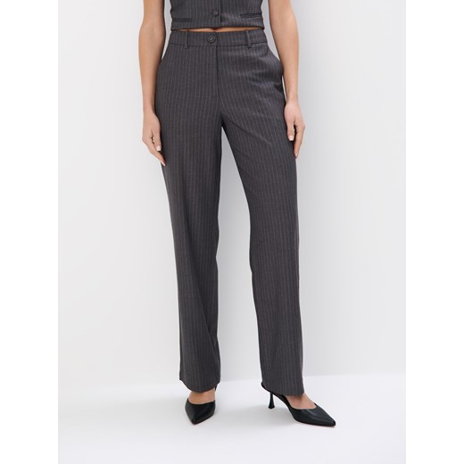 Mohito - Szerokie spodnie w paski - szary Mohito 36 Mohito