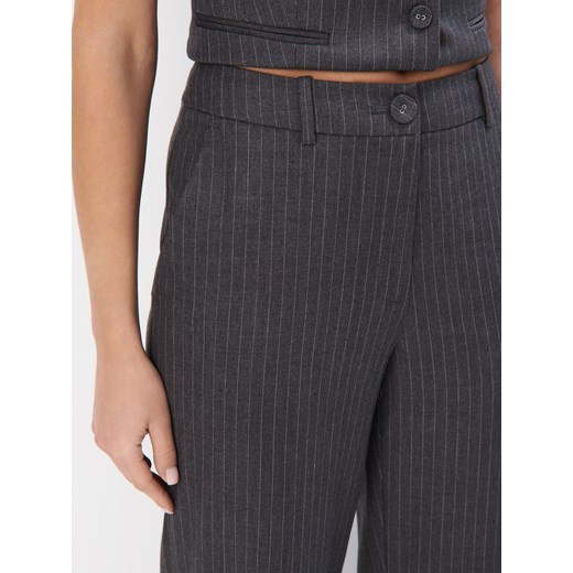 Mohito - Szerokie spodnie w paski - szary Mohito 38 Mohito