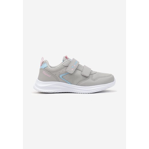 Jasnoszare Buty Sportowe Sneakersy z Motywem Gwiazdek Ilanier ze sklepu born2be.pl w kategorii Buty sportowe dziecięce - zdjęcie 178101437