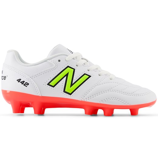 Korki dziecięce New Balance 442 ACADEMY JNR FG V2 JS43FIB2 – białe ze sklepu New Balance Poland w kategorii Buty sportowe dziecięce - zdjęcie 178101518
