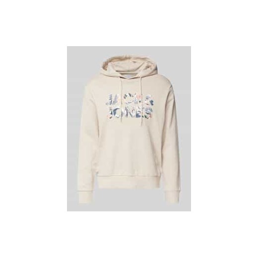 Bluza z kapturem i nadrukiem z logo model ‘BRYAN’ ze sklepu Peek&Cloppenburg  w kategorii Bluzy męskie - zdjęcie 178104419
