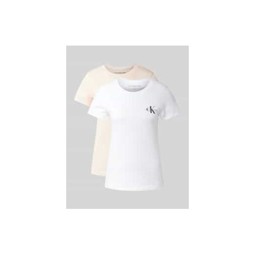 T-shirt z nadrukiem z logo w zestawie 2 szt. ze sklepu Peek&Cloppenburg  w kategorii Bluzki damskie - zdjęcie 178104505