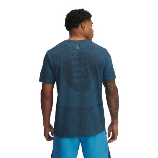 Męska koszulka do biegania Under Armour UA Seamless Stride SS - niebieska ze sklepu Sportstylestory.com w kategorii T-shirty męskie - zdjęcie 178107636