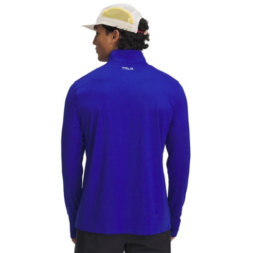 Męski longsleeve do biegania Under Armour UA Trail Run Quarter Zip - niebieski ze sklepu Sportstylestory.com w kategorii T-shirty męskie - zdjęcie 178107655