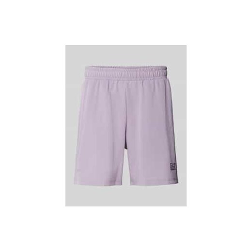 Szorty z dzianiny dresowej z elastycznym pasem ze sklepu Peek&Cloppenburg  w kategorii Spodenki męskie - zdjęcie 178107767
