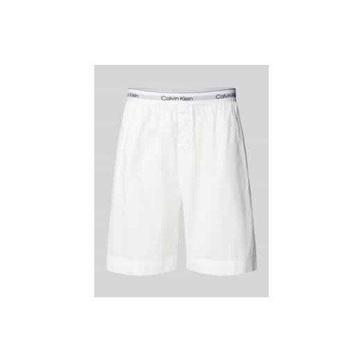 Szorty o kroju regular fit z elastycznym pasem z logo ze sklepu Peek&Cloppenburg  w kategorii Spodenki męskie - zdjęcie 178107789
