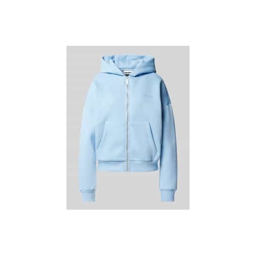 Bluza rozpinana o kroju oversized z nadrukiem z logo ze sklepu Peek&Cloppenburg  w kategorii Bluzy damskie - zdjęcie 178107888