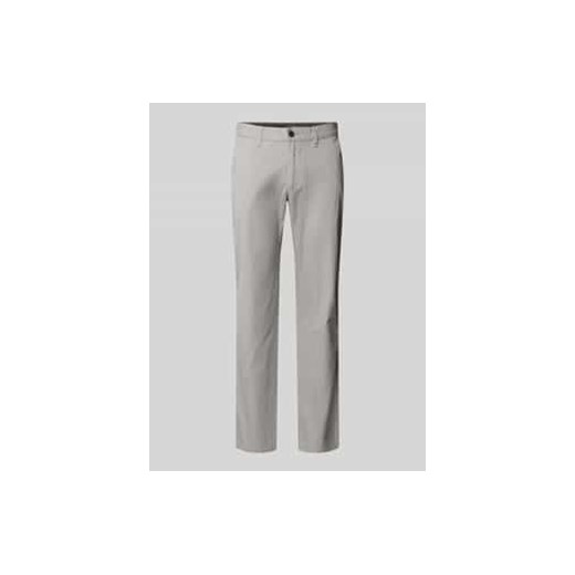 Chinosy o kroju regular fit z fakturowanym wzorem ze sklepu Peek&Cloppenburg  w kategorii Spodnie męskie - zdjęcie 178107945