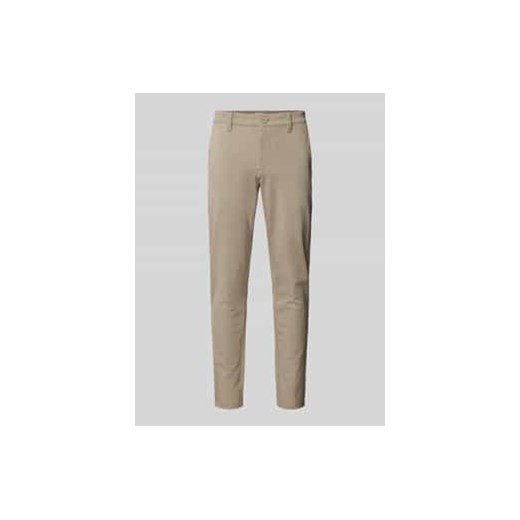Spodnie materiałowe o kroju slim fit ze szlufkami na pasek model ‘MARK’ ze sklepu Peek&Cloppenburg  w kategorii Spodnie męskie - zdjęcie 178107988