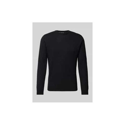 Sweter z dzianiny z okrągłym dekoltem ze sklepu Peek&Cloppenburg  w kategorii Swetry męskie - zdjęcie 178108157