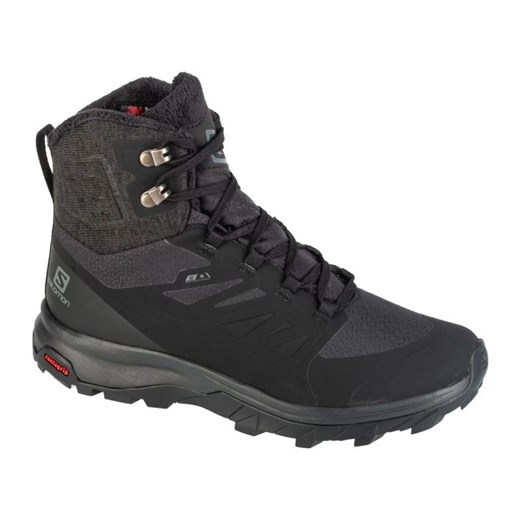 Buty Salomon OUTblast Ts Cswp 407950 czarne ze sklepu ButyModne.pl w kategorii Buty trekkingowe dziecięce - zdjęcie 178112949