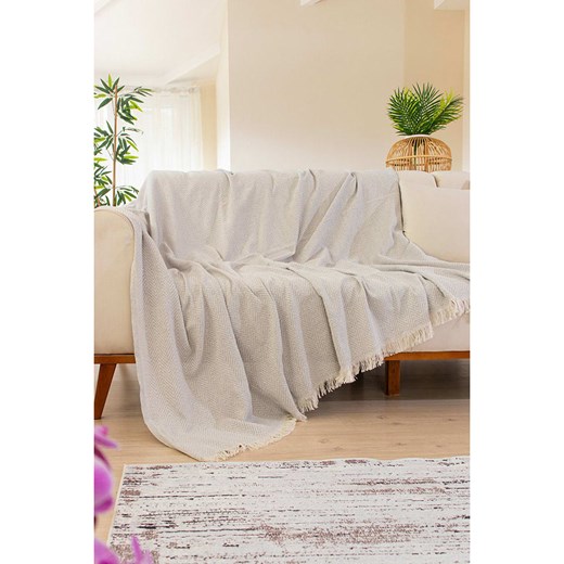 Colourful Cotton Pled w kolorze granatowo-białym Colourful Cotton 170x200 cm promocja Limango Polska