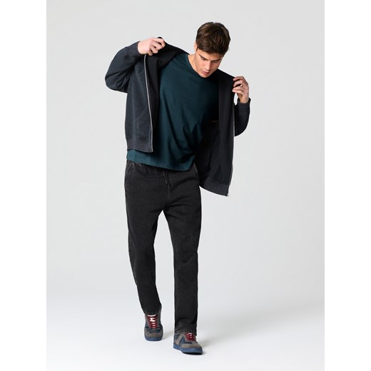 Sinsay - Koszulka basic - niebieski Sinsay XXL Sinsay