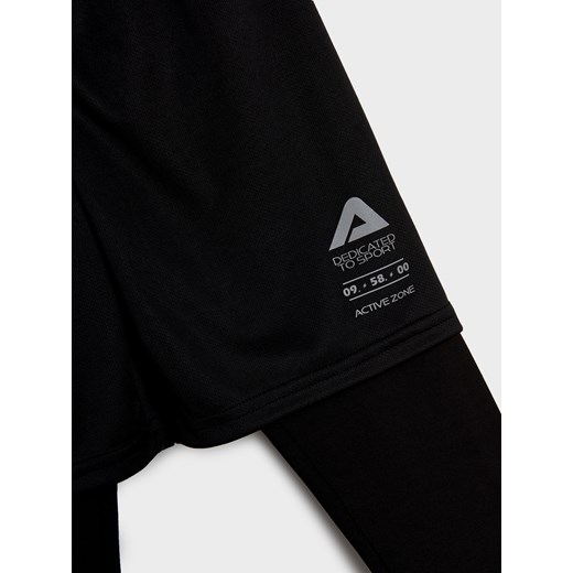 Sinsay - Legginsy sportowe z krótkimi spodenkami ACTIVE - czarny Sinsay 140 Sinsay