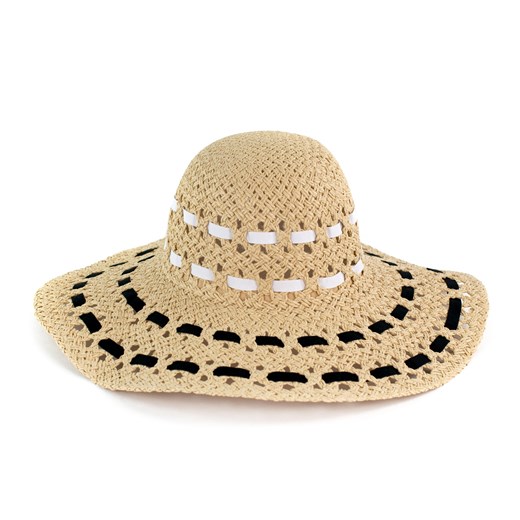 Naturalny, elegancki kapelusz na lato szaleo brazowy kapelusz
