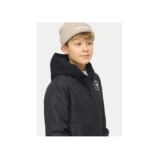Jack&Jones Junior Kurtka bomber Zack 12269155 Czarny Regular Fit Jack&jones Junior 164 MODIVO