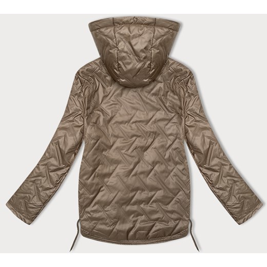 Cienka pikowana kurtka plus size S'West ciemny beżowy (B8361-12) Goodlookin.pl 46 goodlookin.pl