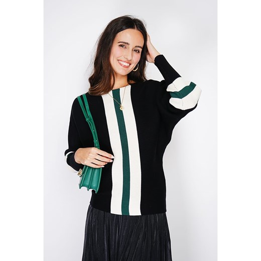 ASSUILI Kaszmirowy sweter w kolorze czarnym ze sklepu Limango Polska w kategorii Swetry damskie - zdjęcie 178119796