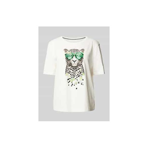 T-shirt z nadrukowanym motywem ze sklepu Peek&Cloppenburg  w kategorii Bluzki damskie - zdjęcie 178120078