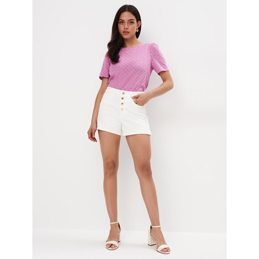 Mohito - Jeansowe szorty - biały Mohito 36 Mohito promocyjna cena