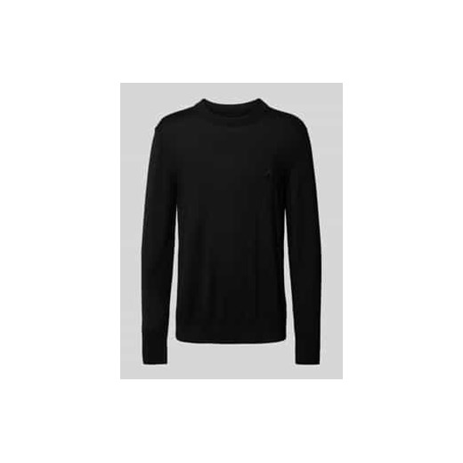 Sweter z dzianiny z wyhaftowanym logo model ‘KREWAA ICONIC’ ze sklepu Peek&Cloppenburg  w kategorii Swetry męskie - zdjęcie 178121368