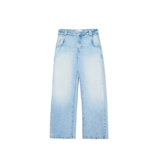Cropp - Błękitne jeansy baggy - błękitny ze sklepu Cropp w kategorii Jeansy damskie - zdjęcie 178122738