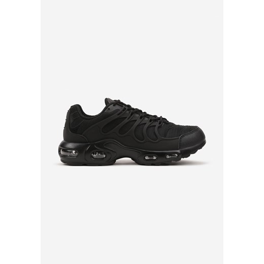 Czarne Buty Sportowe Sneakersy z Geometrycznym Wzorem Fenirila ze sklepu born2be.pl w kategorii Buty sportowe męskie - zdjęcie 178123289